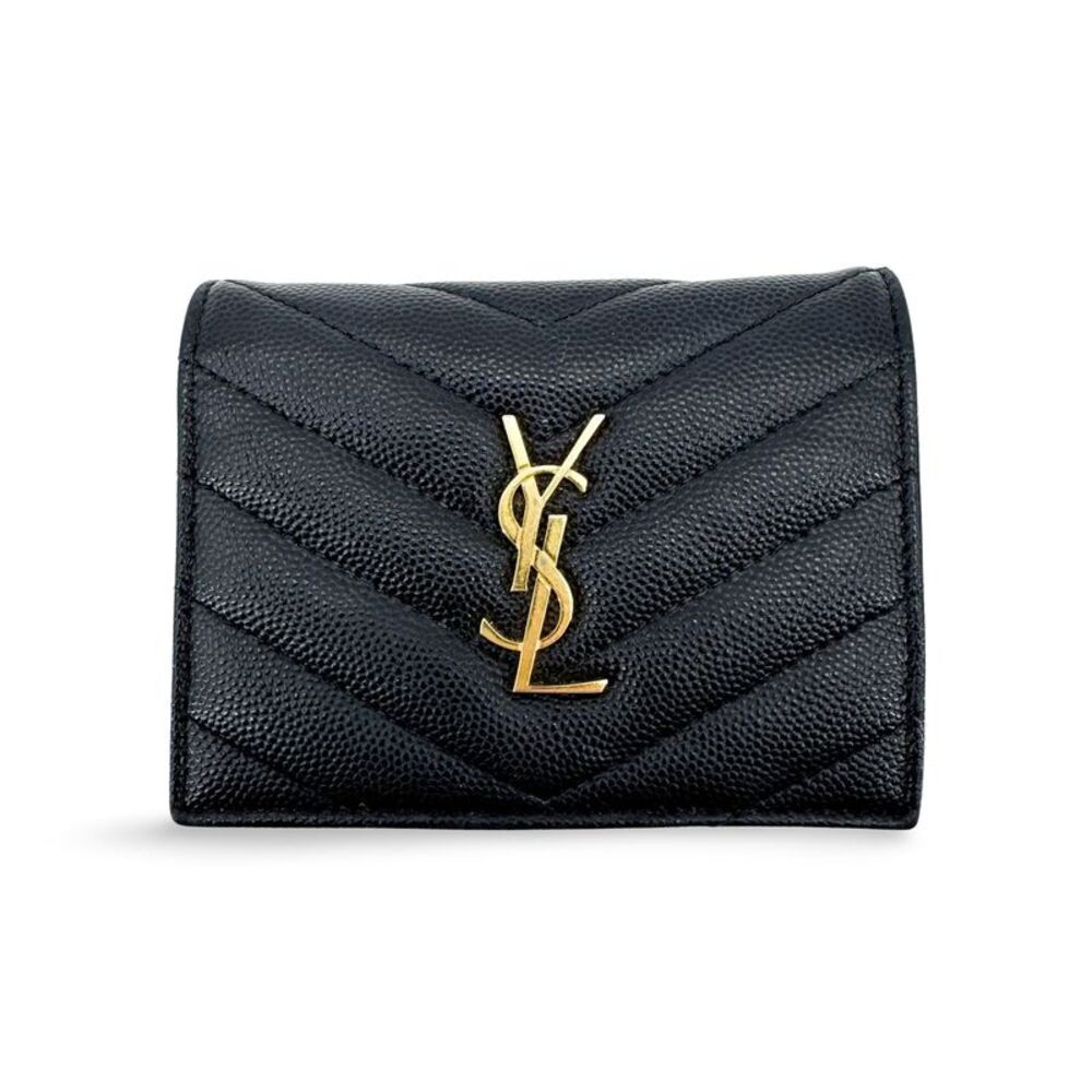 Saint Laurent Monogram Matelassé Flap Wallet
